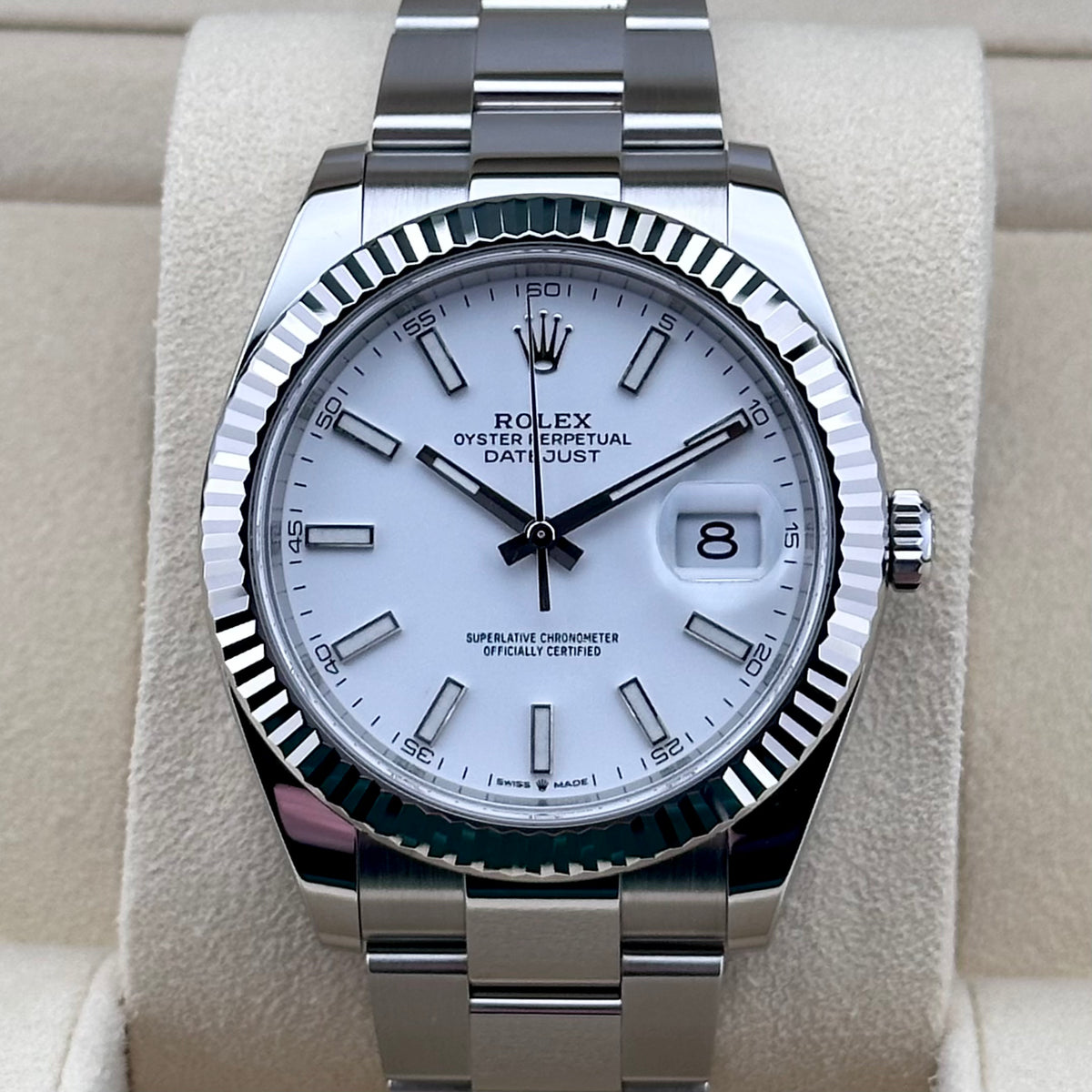 Rolex Datejust 41mm White Dial 2024 Ref. 126334