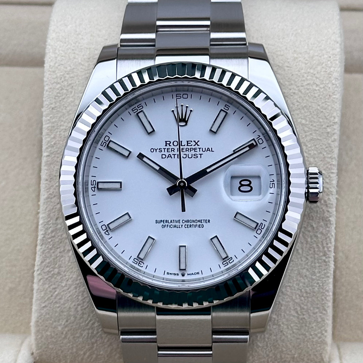 Rolex Datejust 41mm White Dial 2024 Ref. 126334