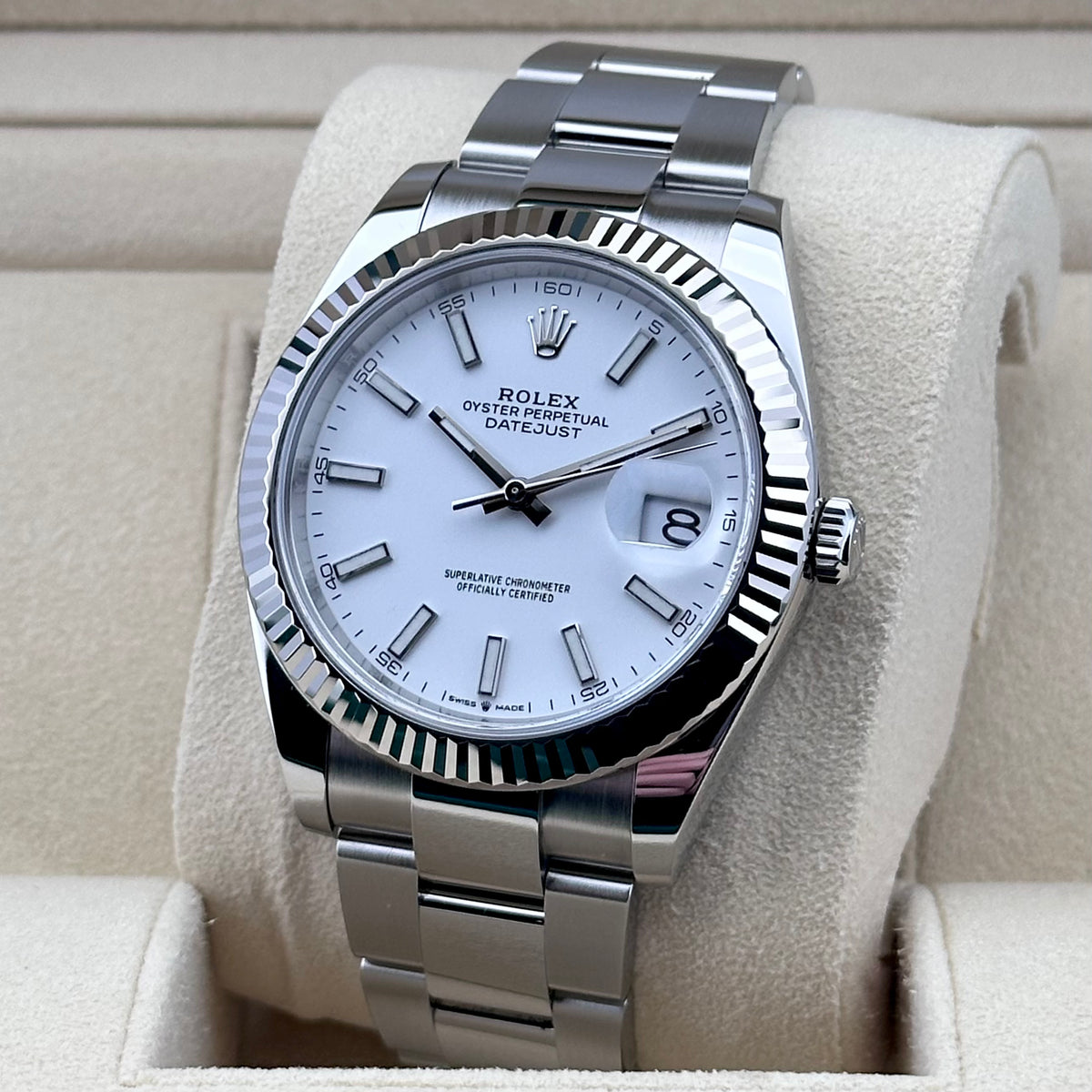Rolex Datejust 41mm White Dial 2024 Ref. 126334
