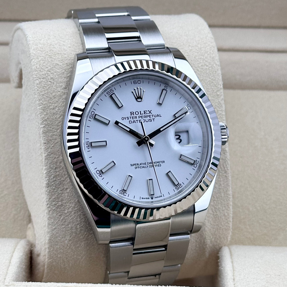 Rolex Datejust 41mm White Dial 2024 Ref. 126334