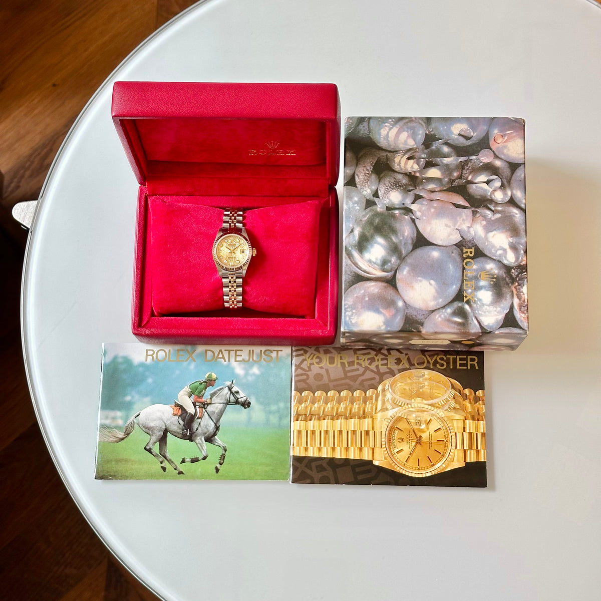 Rolex Lady-Datejust 26 Anniversary Big Diamond Dial, Fluted Bezel, Two-Tone Jubilee Ref. 69173