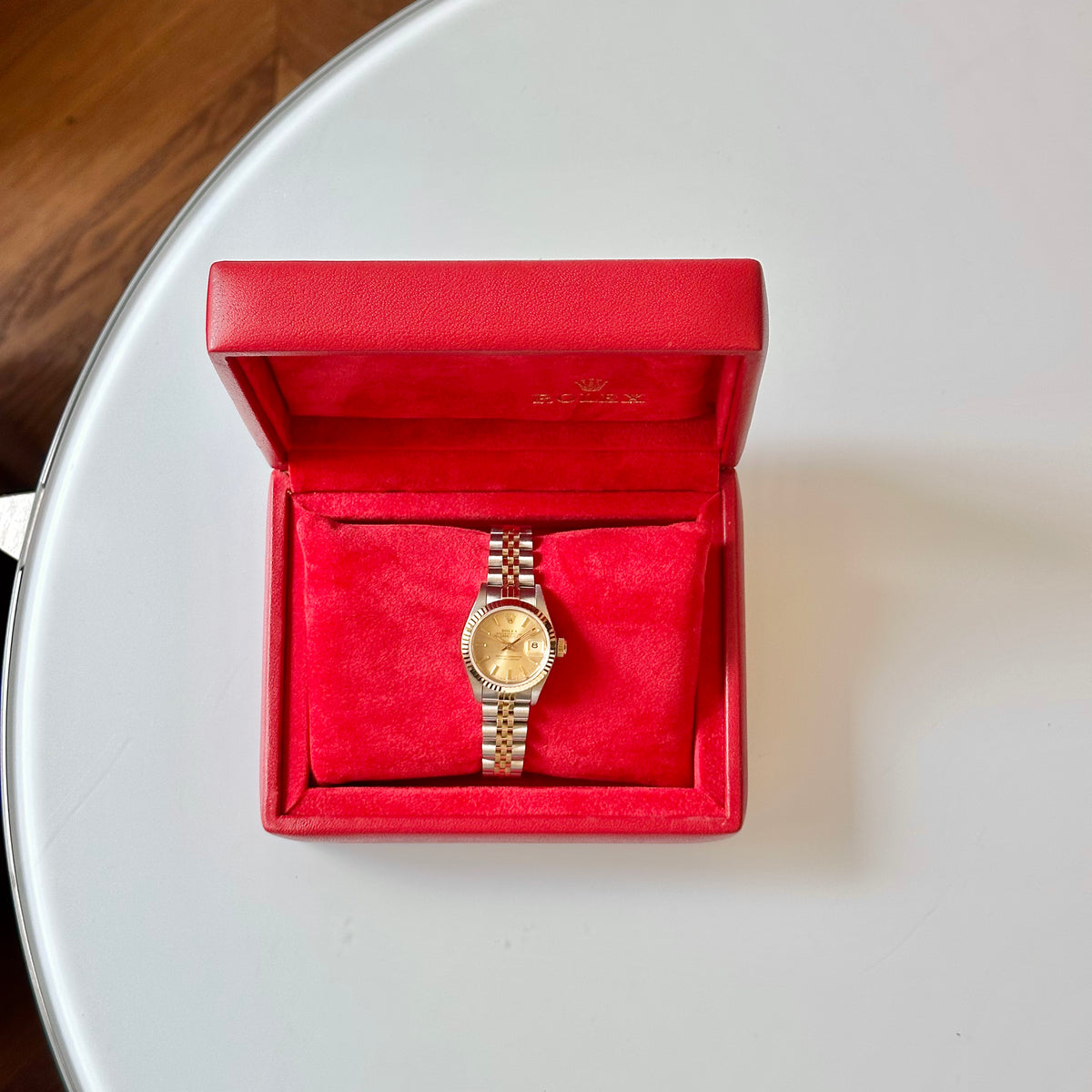 Rolex Lady-Datejust 26 Champagne Dial, Fluted Bezel, Two-Tone Jubilee Ref. 69173