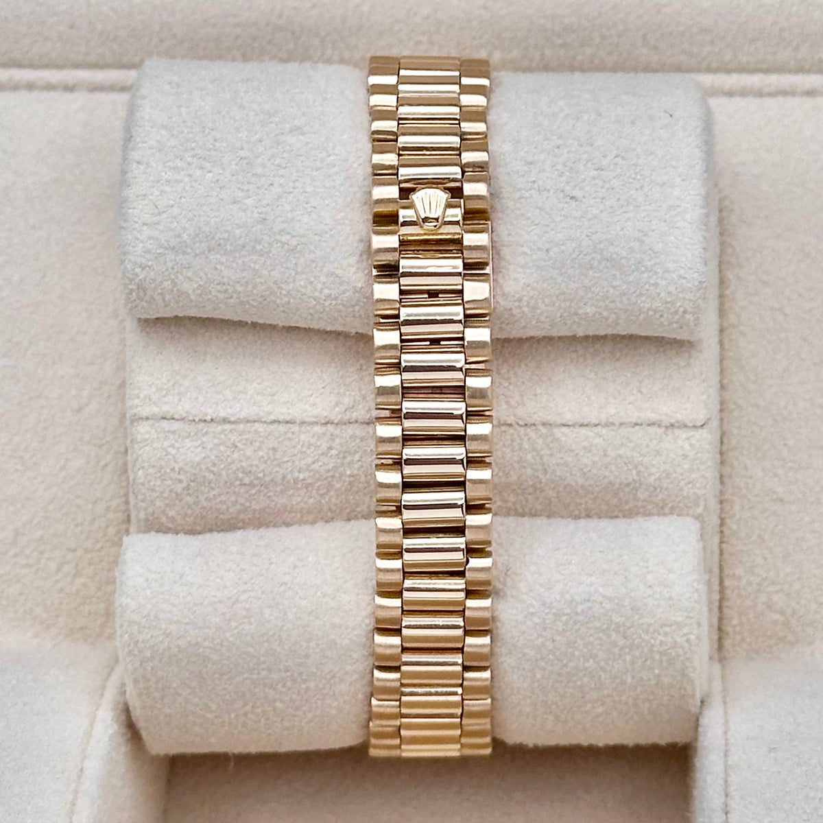 Rolex Lady-Datejust 26 Champagne Big Diamond Dial Ref. 69178 18k Yellow Gold President