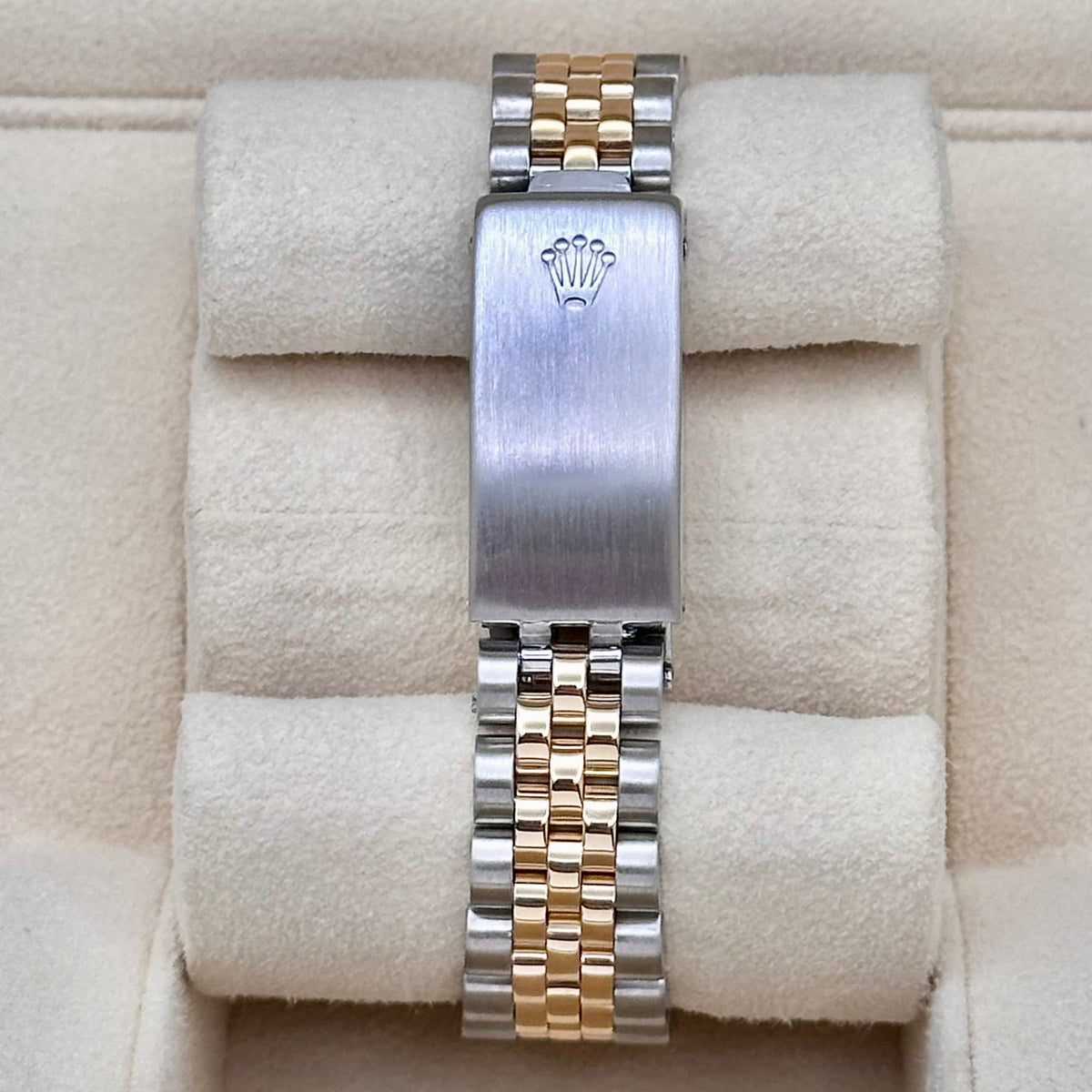 Rolex Datejust 31mm Ref. 68273 Steel and 18k Yellow Gold, white Roman Numeral Dial, Fluted Bezel, Jubilee bracelet