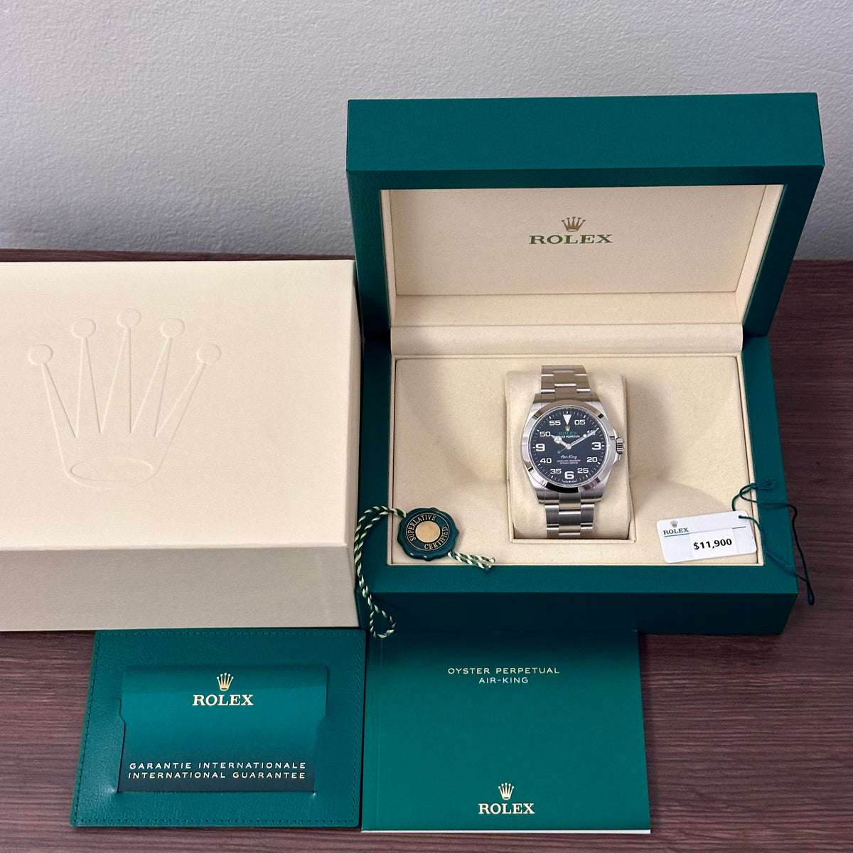 Rolex Air-King Black Dial Oystersteel Ref. 126900