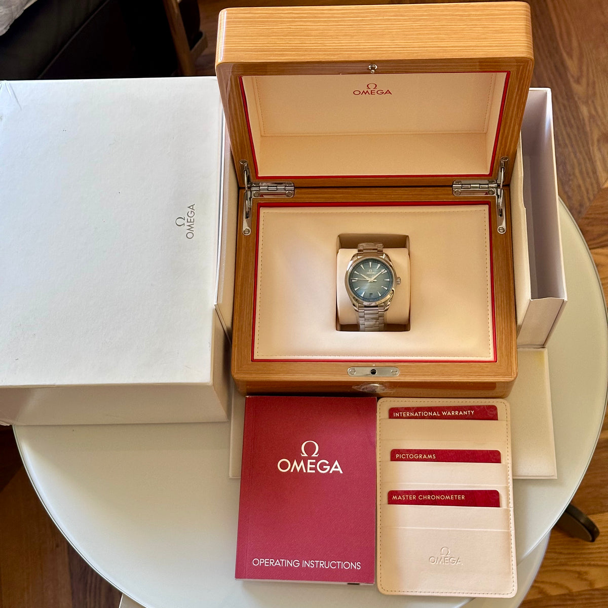 Omega Seamaster Aqua Terra 150M Summer Blue Dial 41mm Steel Ref: 220.10.41.21.02.001