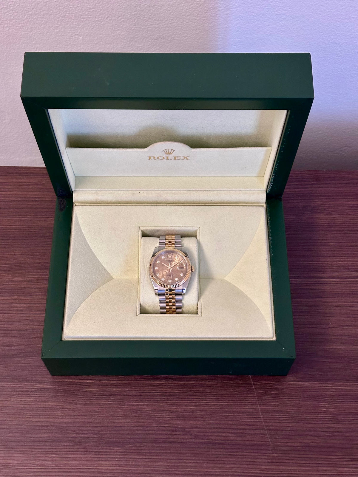 Rolex Datejust 36 Champagne Anniversary Diamond Dial Two-Tone  Ref. 116233