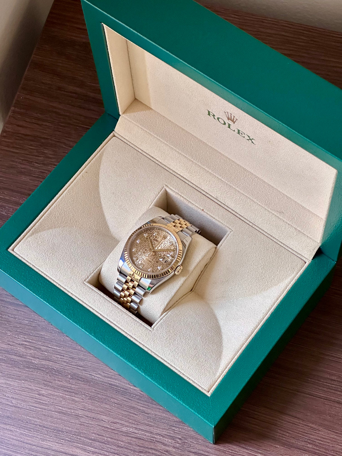 Rolex Datejust 36 Champagne Anniversary Diamond Dial Two-Tone  Ref. 116233