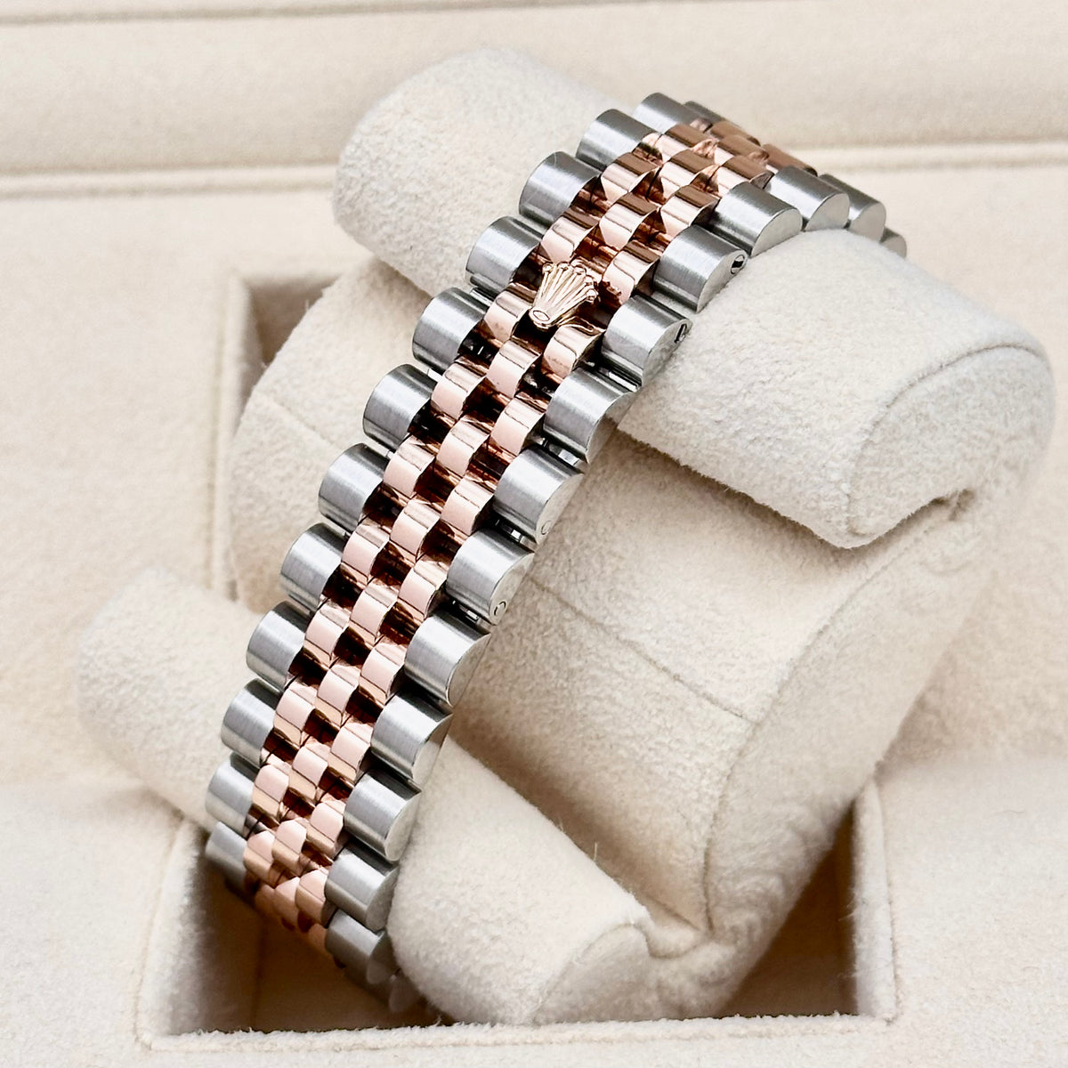 Rolex Datejust 36 White Roman Dial Two-Tone Rose Ref. 116231