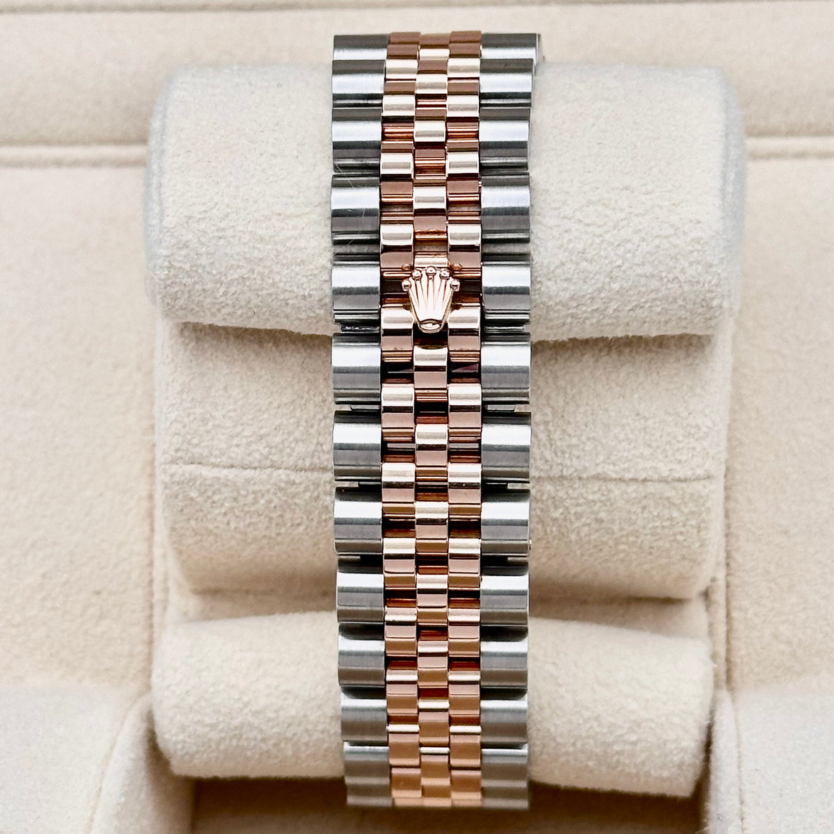 Rolex Datejust 36 White Roman Dial Two-Tone Rose Ref. 116231