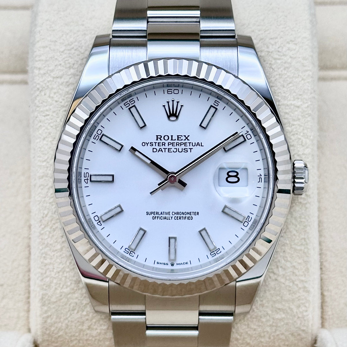Rolex Datejust 41mm White Dial 2024 Ref. 126334