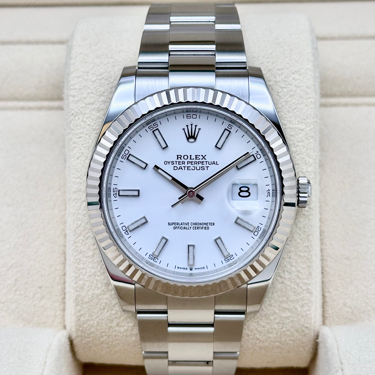 Rolex Datejust 41mm White Dial 2024 Ref. 126334
