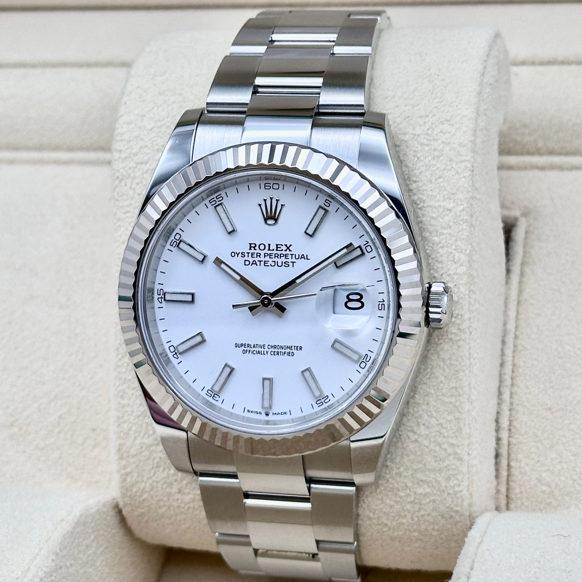 Rolex Datejust 41mm White Dial 2024 Ref. 126334
