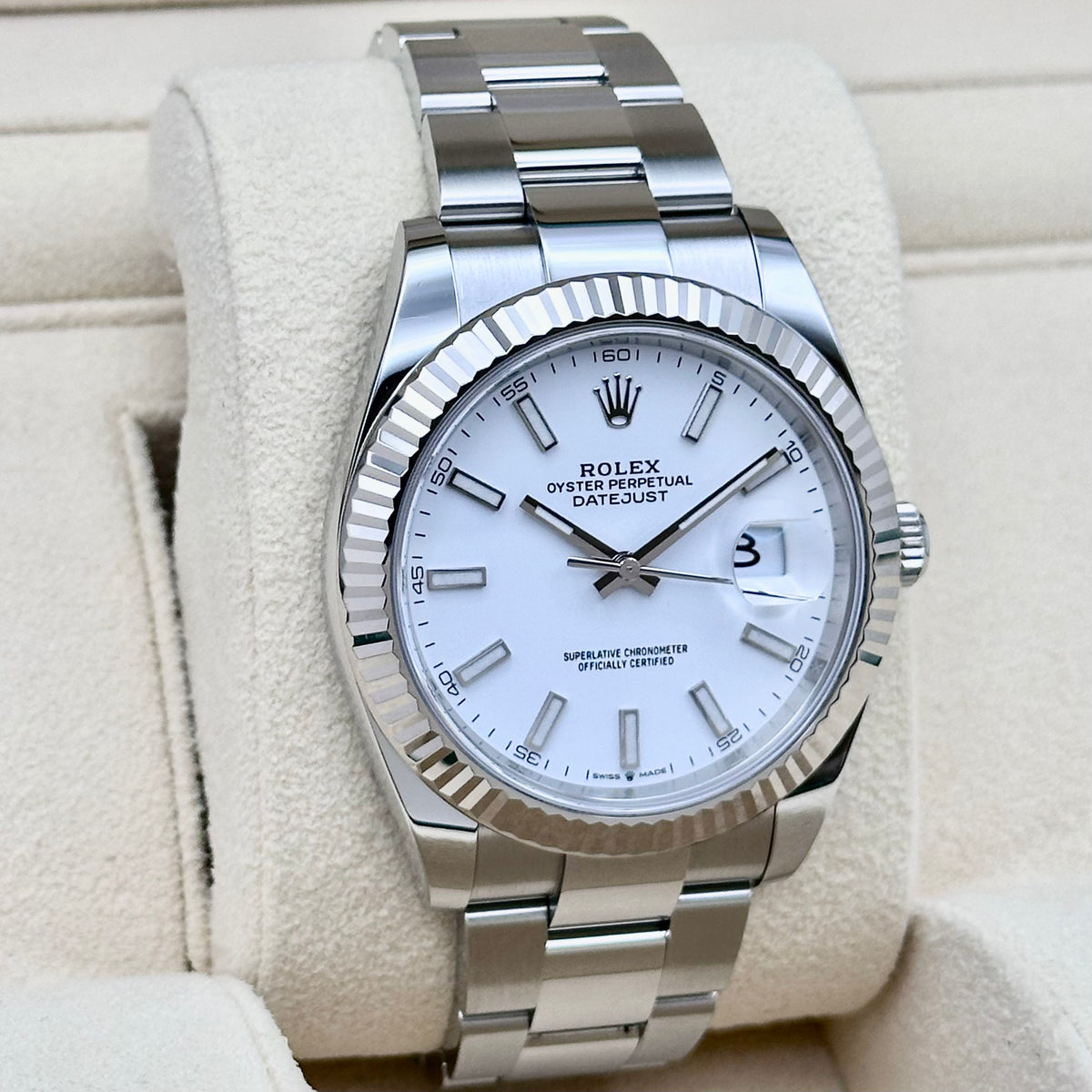 Rolex Datejust 41mm White Dial 2024 Ref. 126334