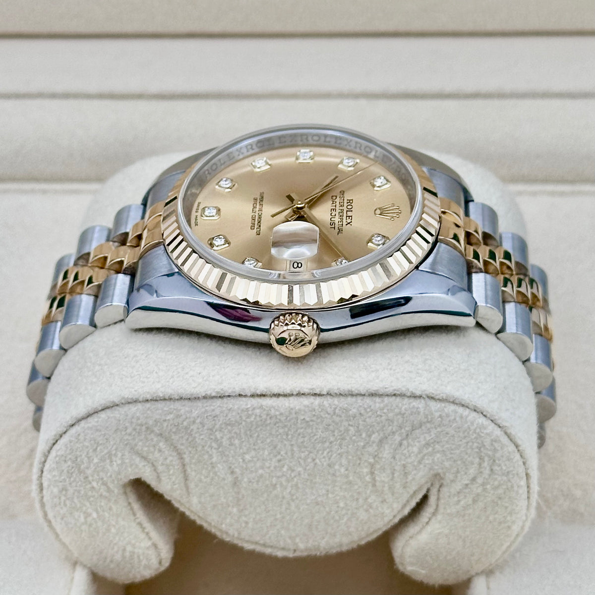 Rolex Datejust 36 Champagne Diamond Dial Two-Tone Ref. 116233