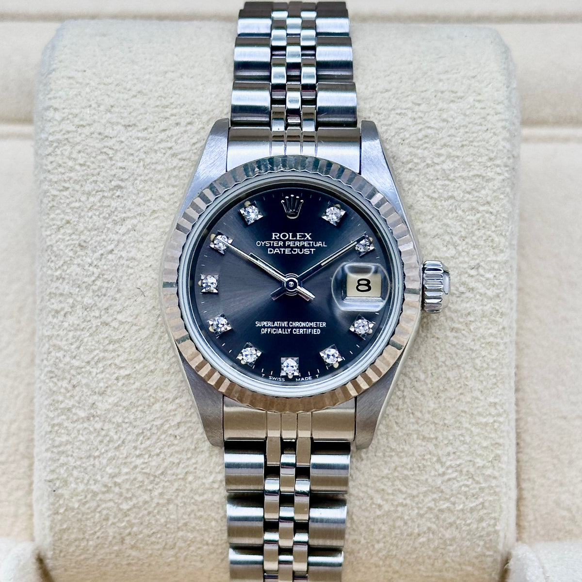 Rolex Datejust 26 Grey Diamond Dial Ref. 79174