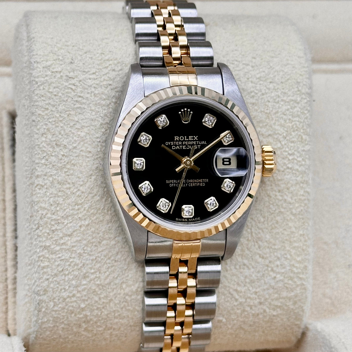 Rolex Datejust 26 Black Diamond Dial Ref. 79173