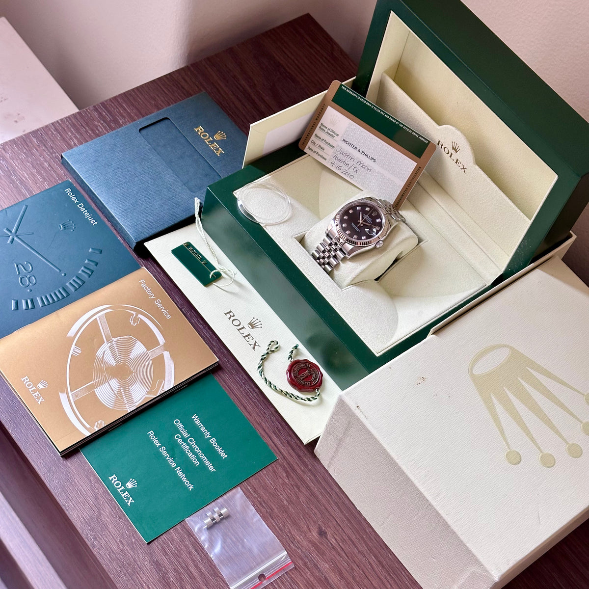 Rolex Datejust 36 Black Diamond Dial Ref. 116234