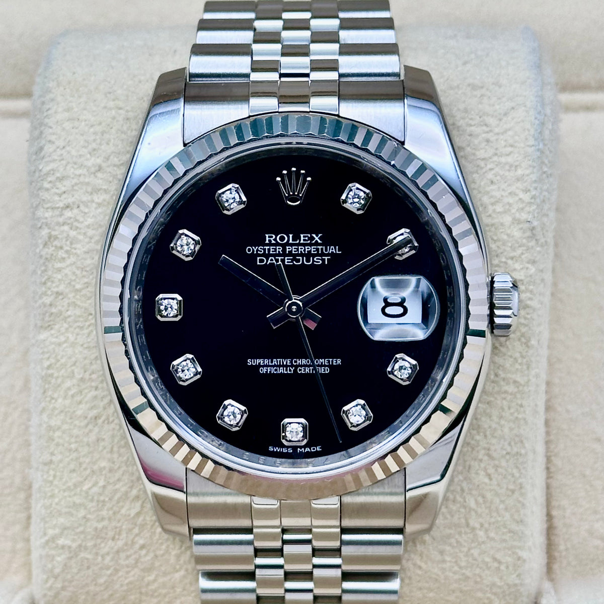 Rolex Datejust 36 Black Diamond Dial Ref. 116234
