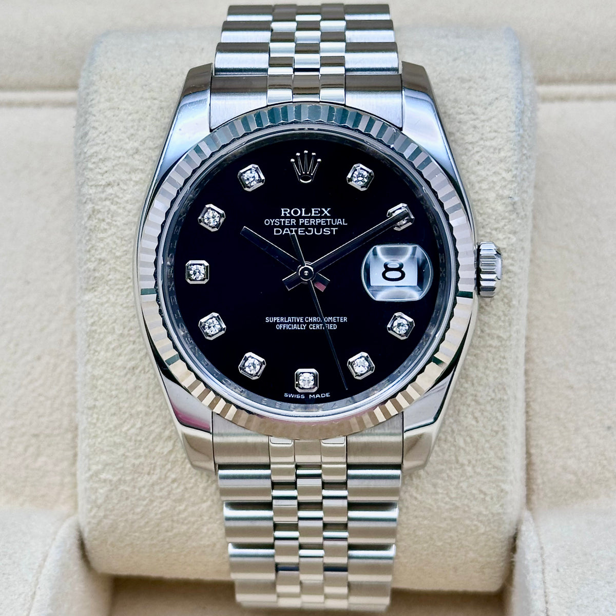 Rolex Datejust 36 Black Diamond Dial Ref. 116234