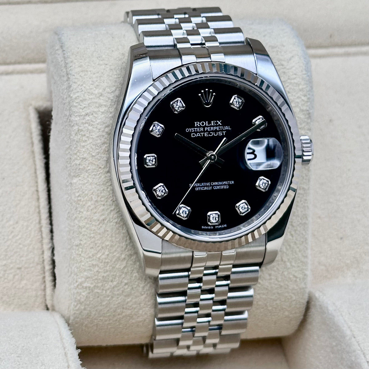 Rolex Datejust 36 Black Diamond Dial Ref. 116234