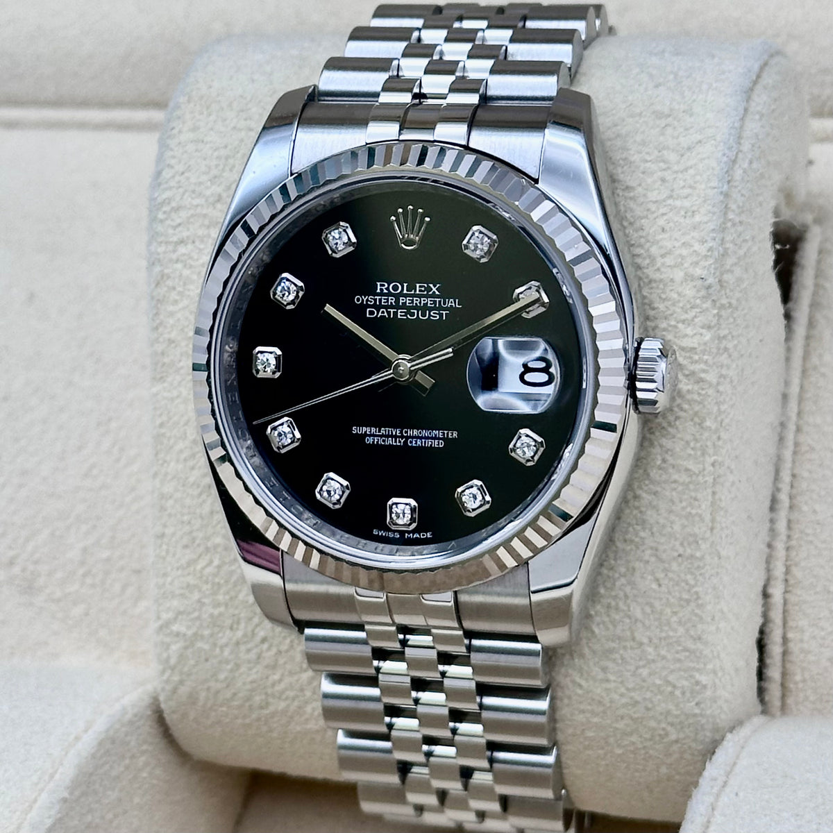 Rolex Datejust 36 Black Diamond Dial Ref. 116234
