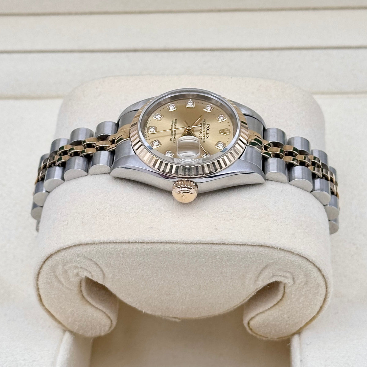 Rolex Datejust 26 Champagne Big Diamond Dial Ref. 69173