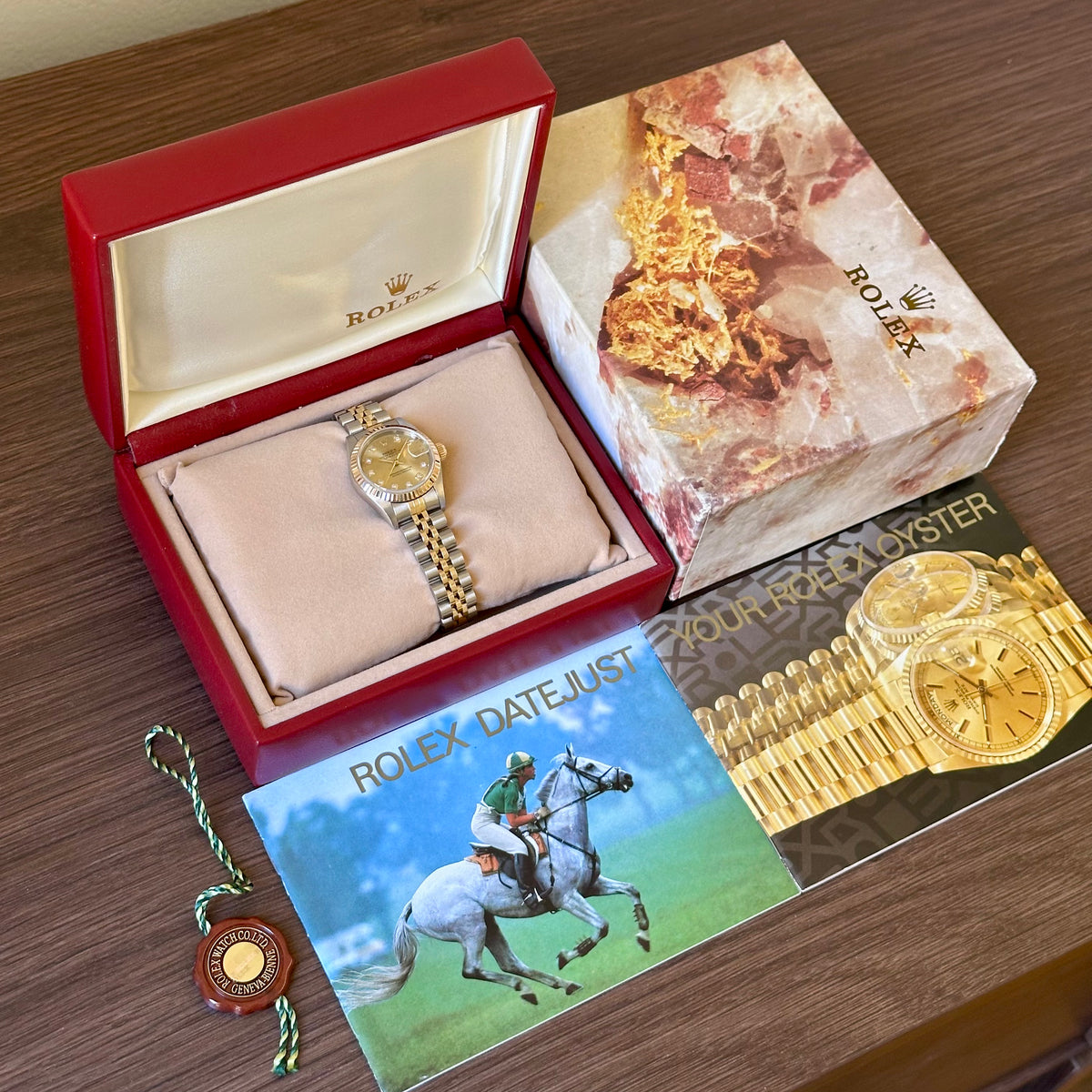 Rolex Datejust 26 Champagne Big Diamond Dial Ref. 69173