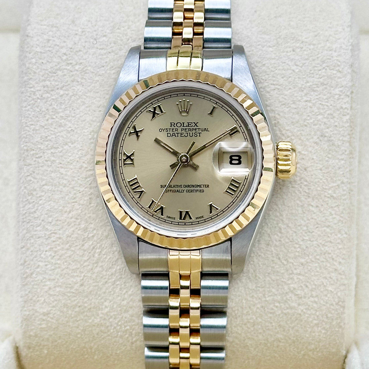 Rolex Datejust 26 Champagne Roman Dial Ref. 69173