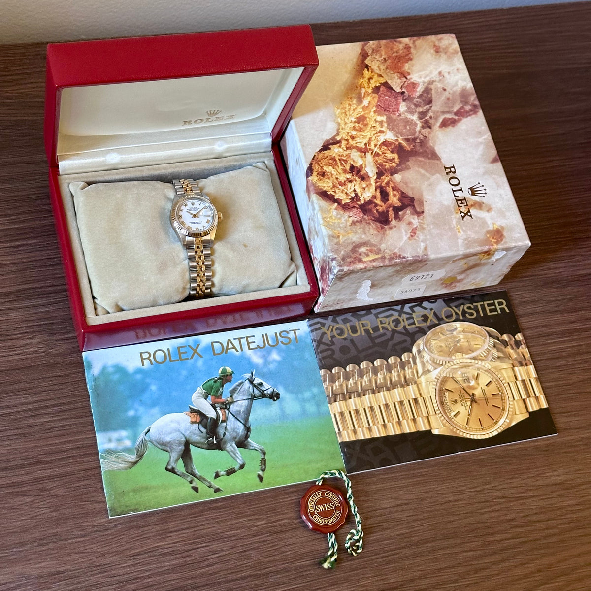Rolex Datejust 26 White Roman Diamond Dial Ref. 79173