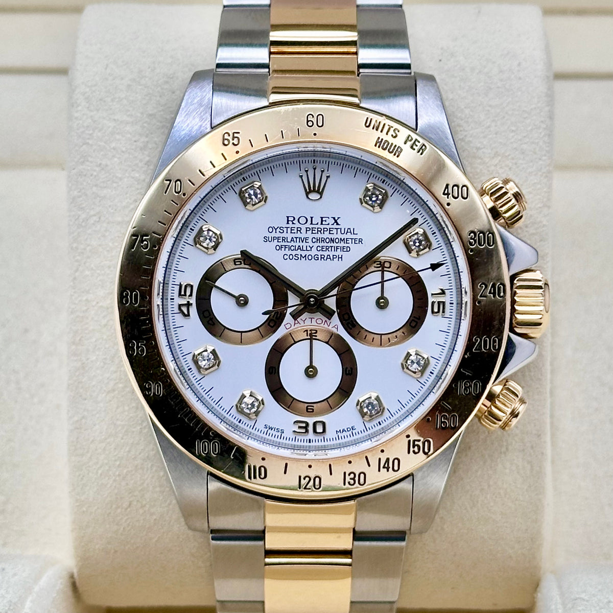 Rolex Daytona White Diamond Dial Ref. 16523G