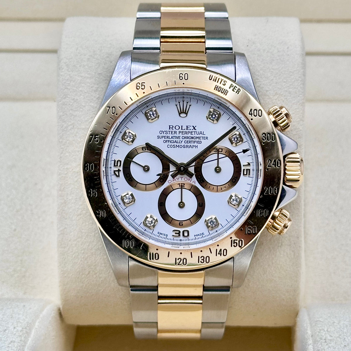 Rolex Daytona White Diamond Dial Ref. 16523G
