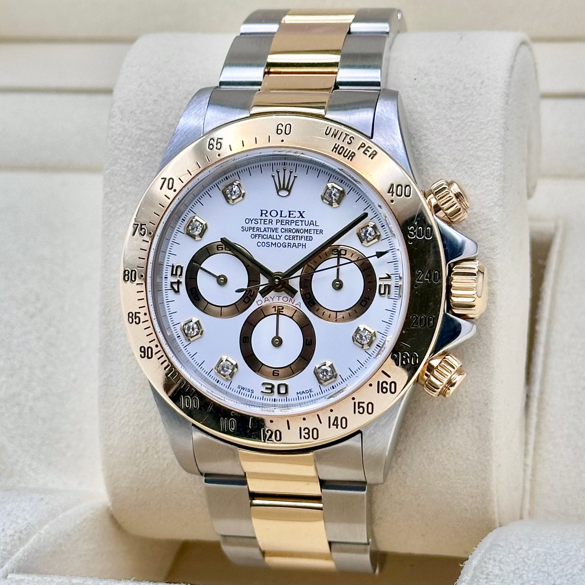 Rolex Daytona White Diamond Dial Ref. 16523G