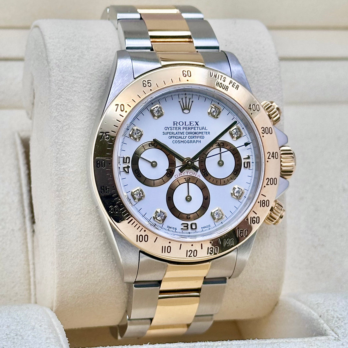 Rolex Daytona White Diamond Dial Ref. 16523G