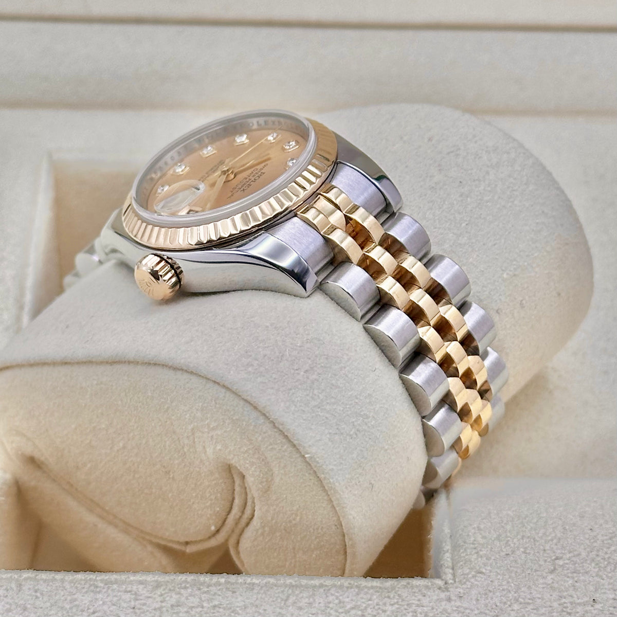 Rolex Lady-Datejust 26 Two-Tone Champagne Diamond Dial Ref. 179173, view 5