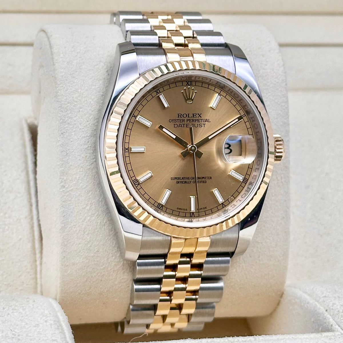 Rolex Datejust 36 Champagne Dial Two-Tone Ref. 116233