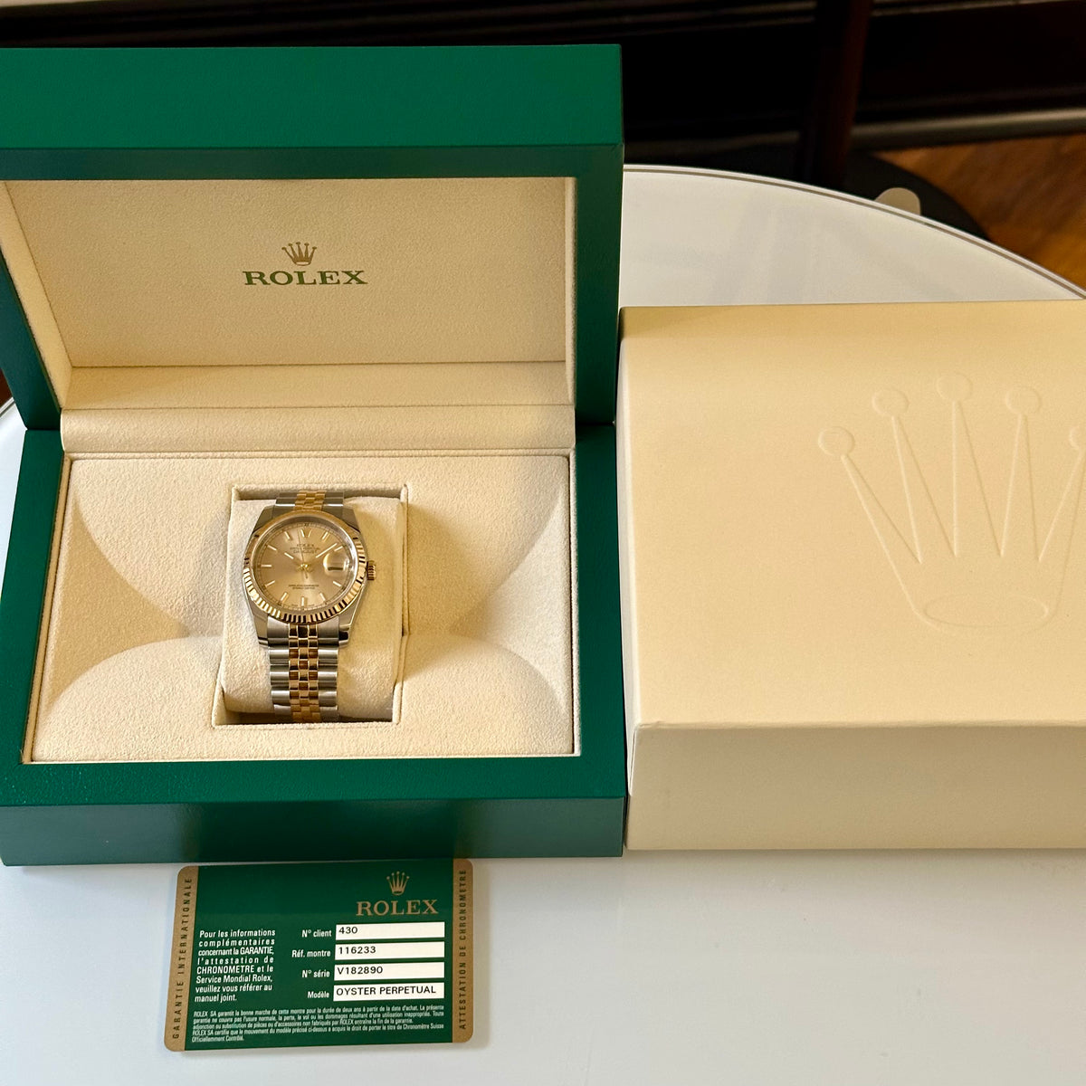 Rolex Datejust 36 Champagne Dial Two-Tone Ref. 116233