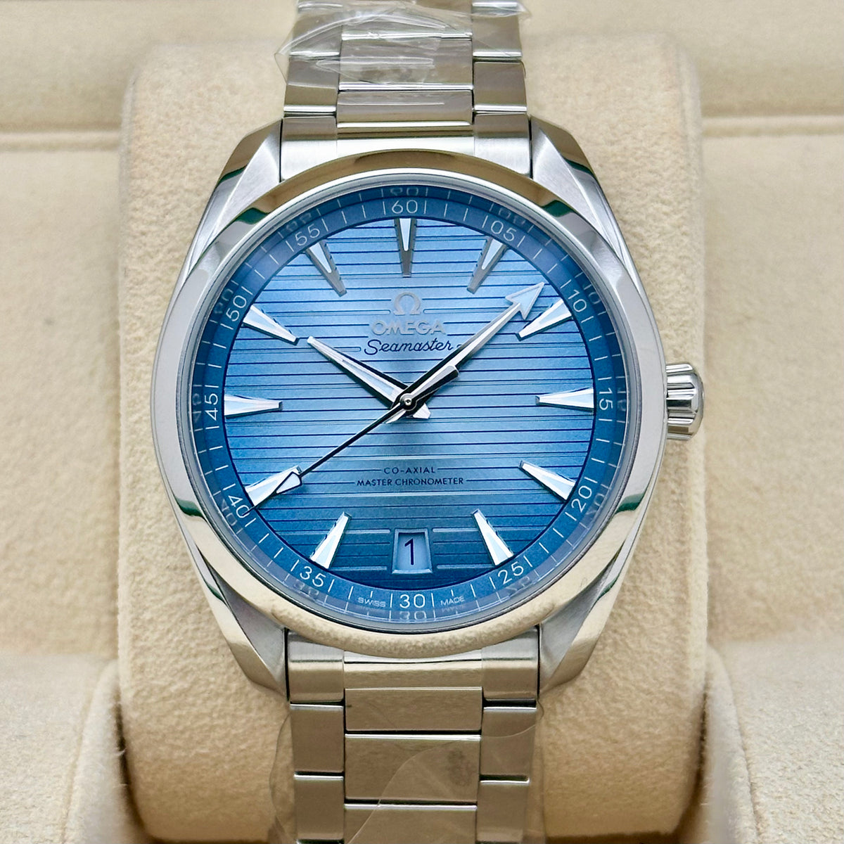Omega Seamaster Aqua Terra 150M Summer Blue Dial 41mm Steel Ref: 220.10.41.21.02.001
