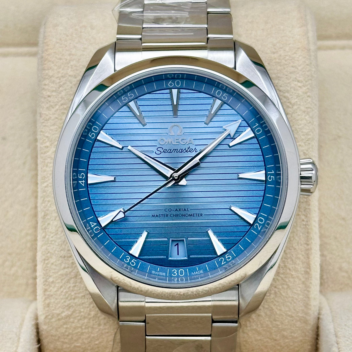 Omega Seamaster Aqua Terra 150M Summer Blue Dial 41mm Steel Ref: 220.10.41.21.02.001