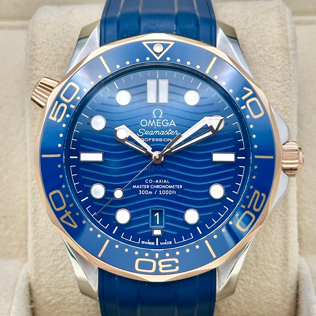 Omega Seamaster Diver 300M Blue Wave Dial Ref. 210.22.42.20.01.002