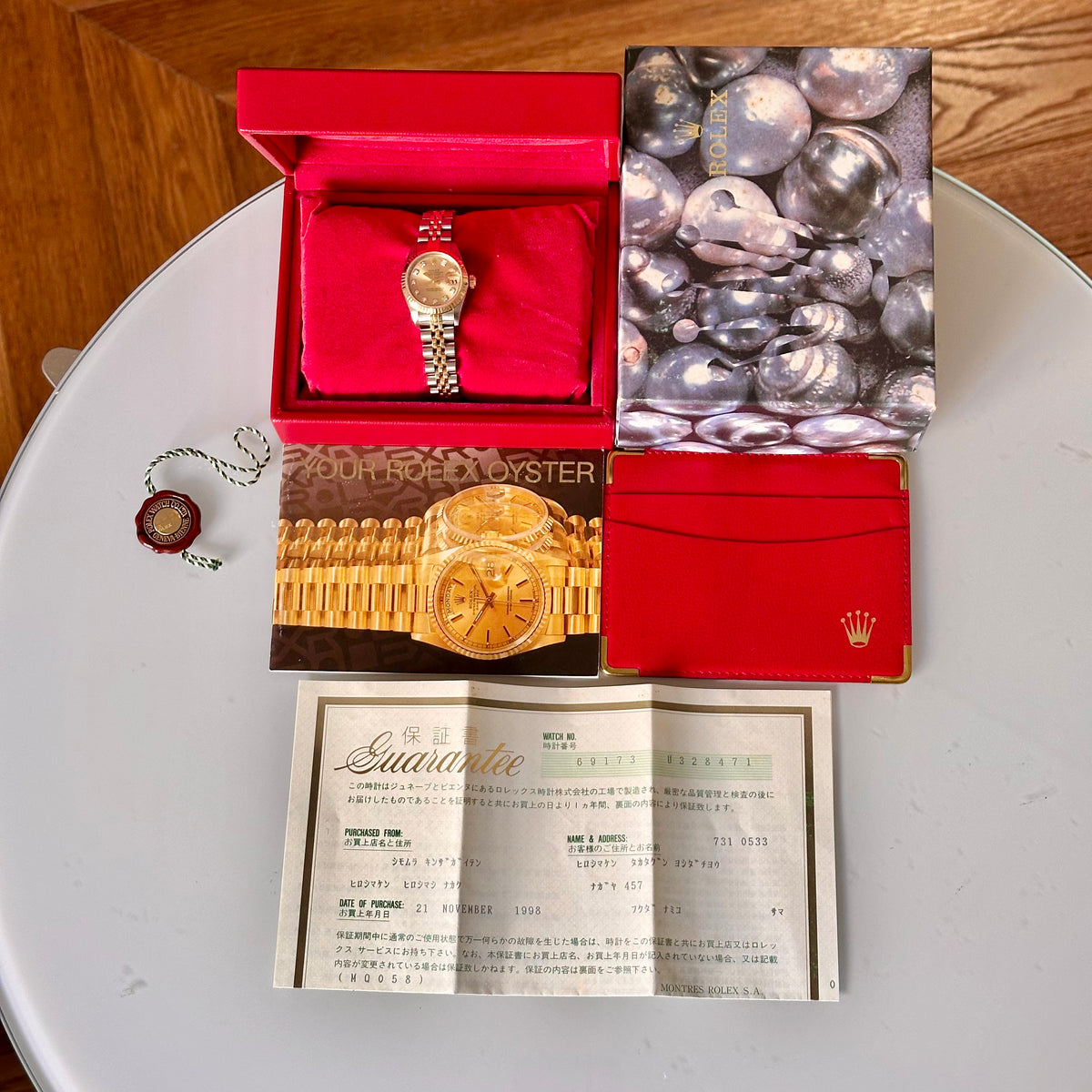 Rolex Lady-Datejust 26 Champagne Big Diamond Ref. 69173G