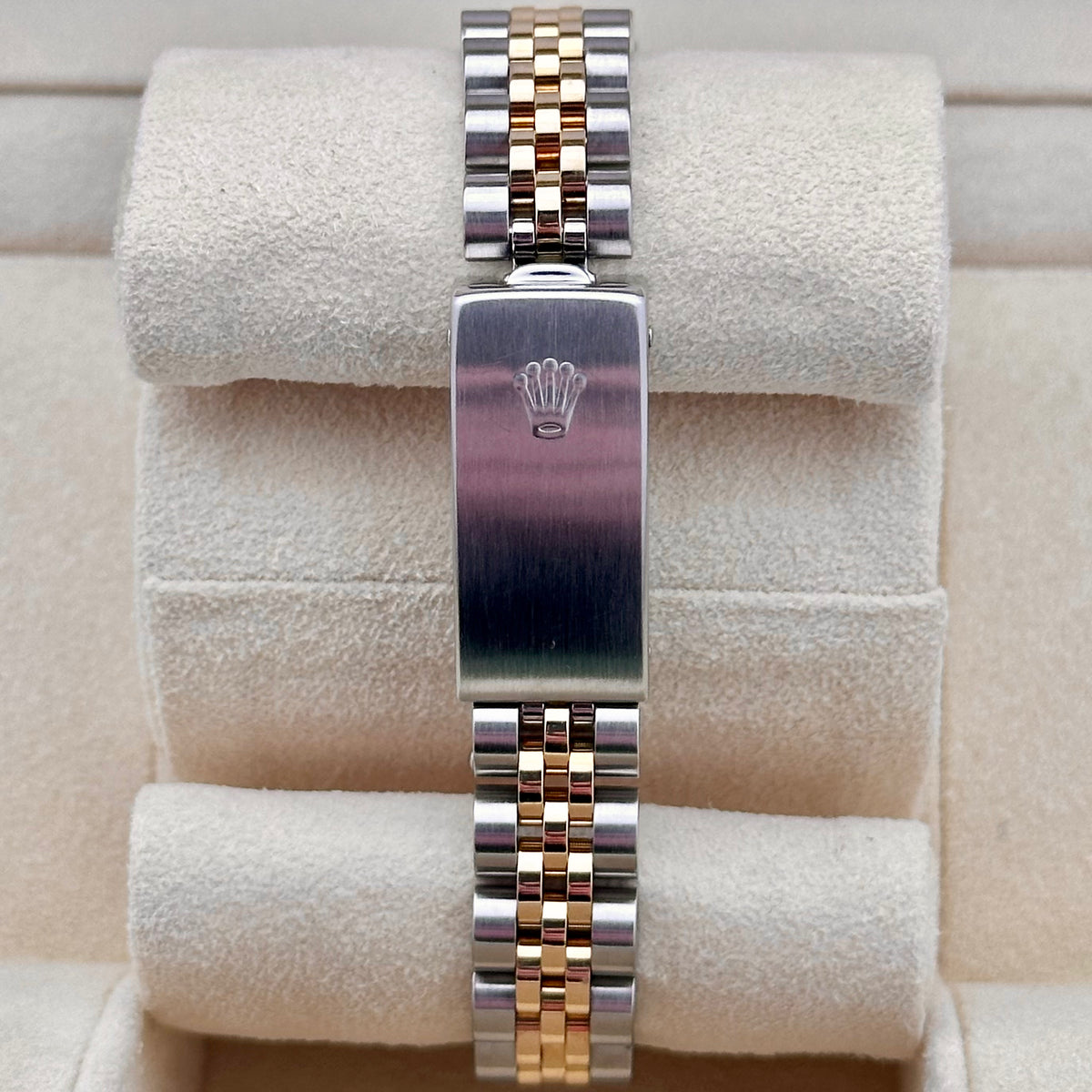 Rolex Lady-Datejust 26 White Diamond Dial, Fluted Bezel, Two-Tone Jubilee Ref. 69173