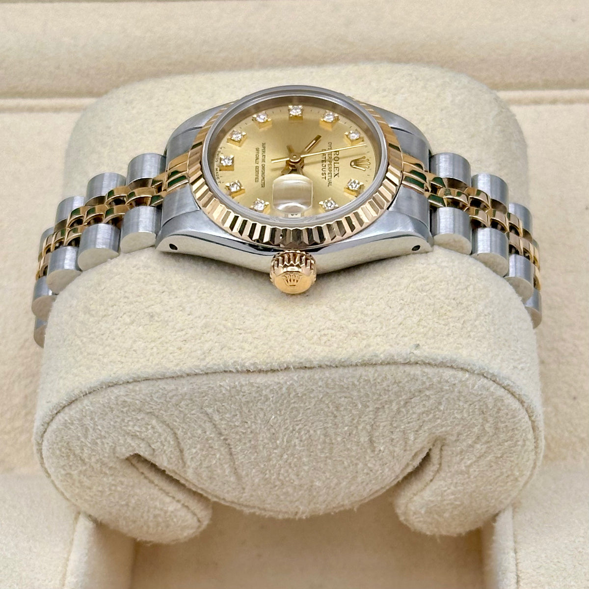 Rolex Datejust 26 Champagne Diamond Dial Ref. 69173