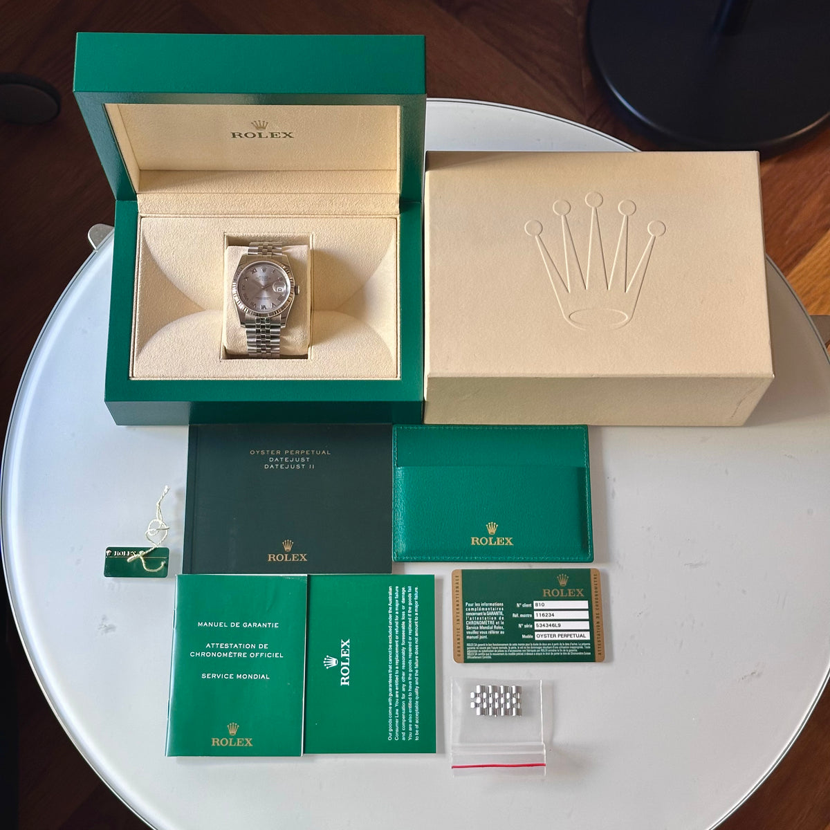 Rolex Datejust 36 Silver Roman Dial Ref. 116234