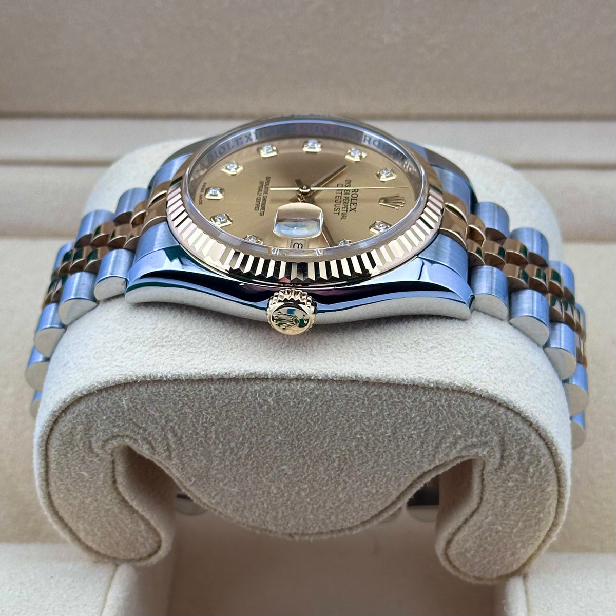Rolex Datejust 36 Champagne Diamond Dial Two-Tone Ref. 116233